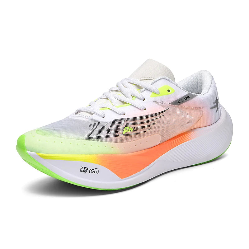 Homens confortáveis malha respirável tênis ultra-leve placa de carbono tênis feminino maratona sapatos de corrida sapato de treinamento de luxo