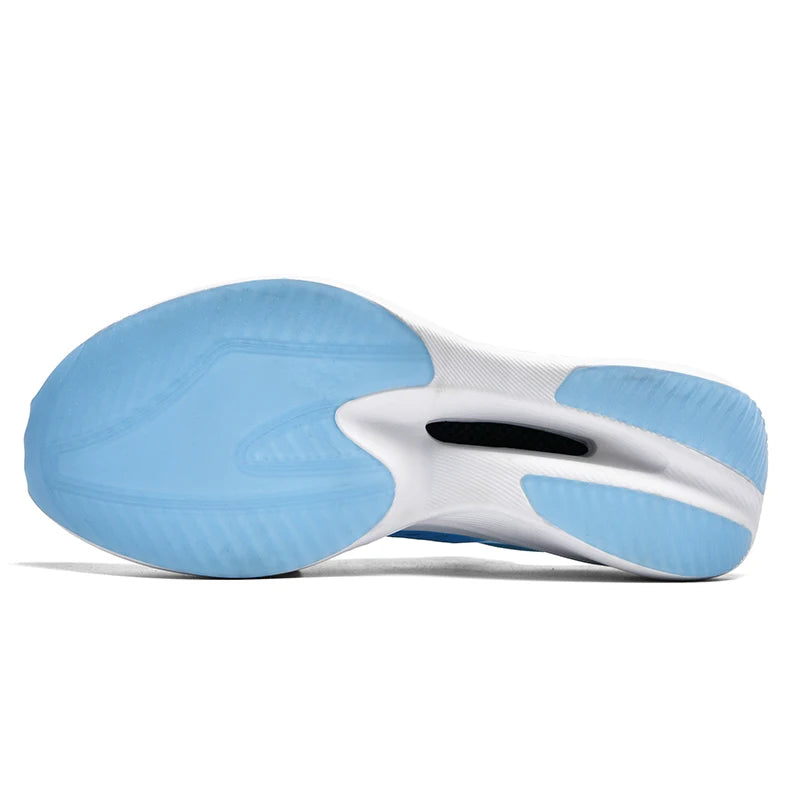 Homens confortáveis malha respirável tênis ultra-leve placa de carbono tênis feminino maratona sapatos de corrida sapato de treinamento de luxo