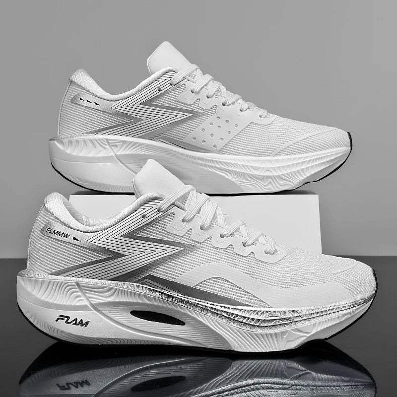 Placa de carbono maratona dos homens esportes tênis corrida almofada ar leve feminino atlético ginásio tênis caminhadas calçado