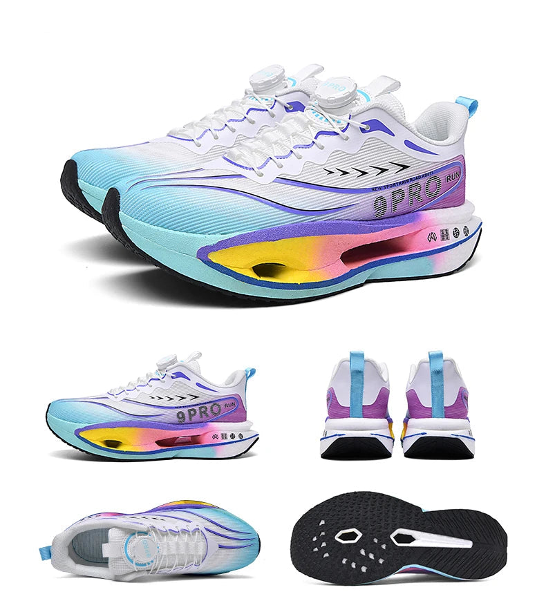 Men Sports Running Shoes Casual Marathon Breathable Lightweight Women's Comfortable Athletic Nonskid Walking Sneakers