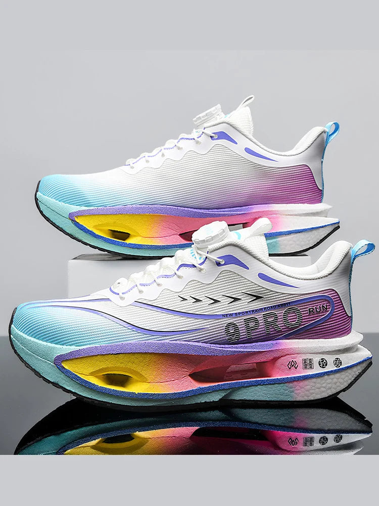 Men Sports Running Shoes Casual Marathon Breathable Lightweight Women's Comfortable Athletic Nonskid Walking Sneakers