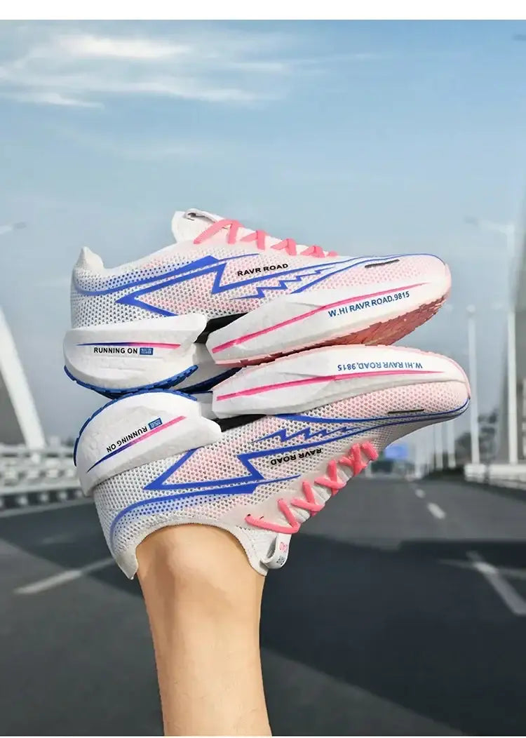 Homens tênis competitivos placa de carbono sapatos esportivos luz respirável sapatos de treinamento atlético desportivo jogging tênis caminhada