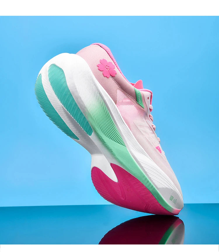 Homens confortáveis malha respirável tênis ultra-leve placa de carbono tênis feminino maratona sapatos de corrida sapato de treinamento de luxo