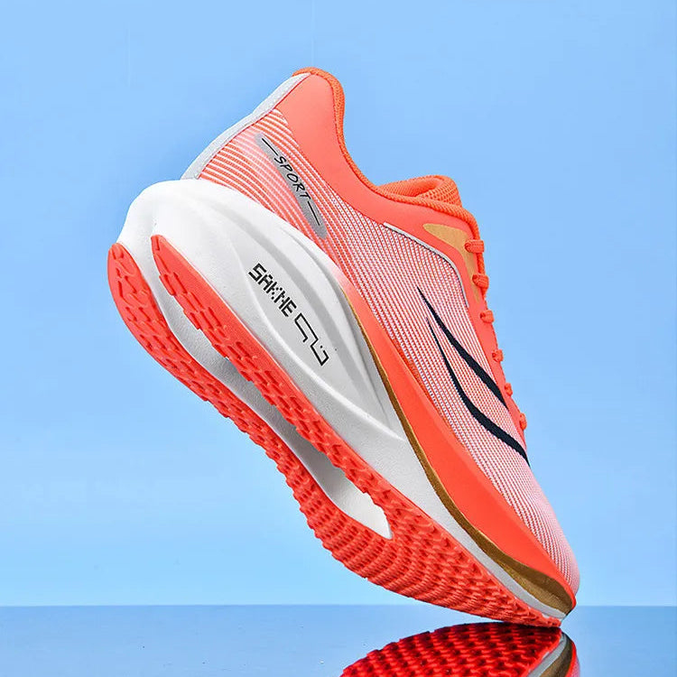 Carbon Plate Athletic Shoes 2025 New Release Unisex Shock-Absorbing Running Footwear for Fitness & Test Use