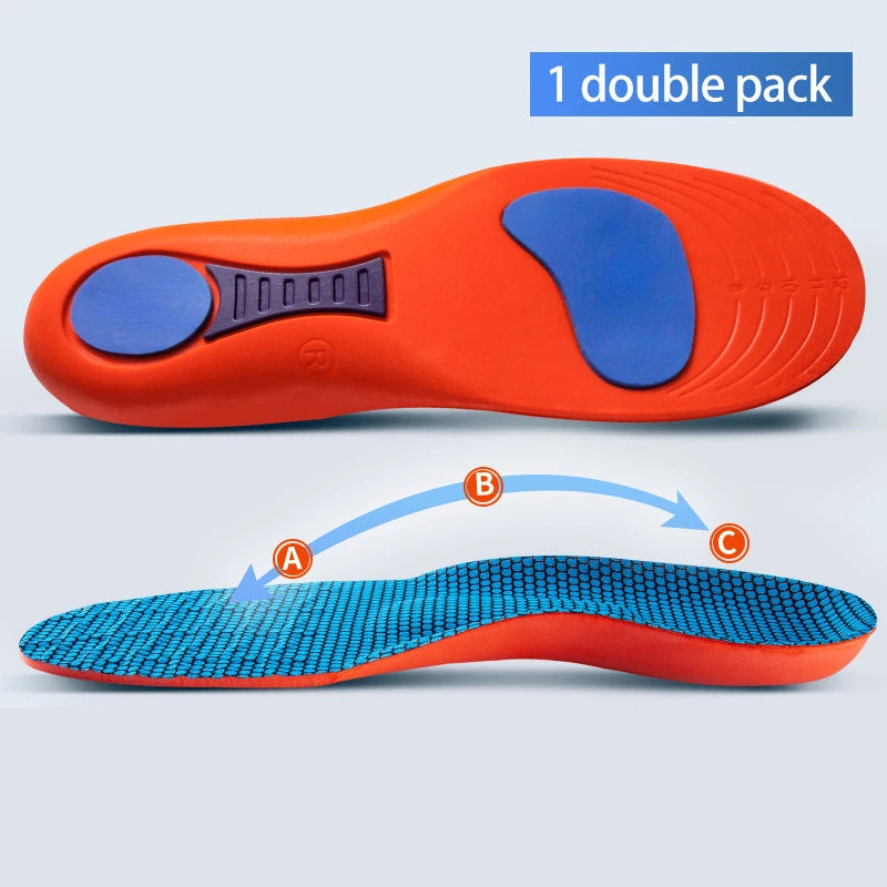 Orthopedic Insoles for Shoes Men Women Brand Arch Support Air Insole for Feet Shock-absorbing Baskets Sport Running Shoe Sole