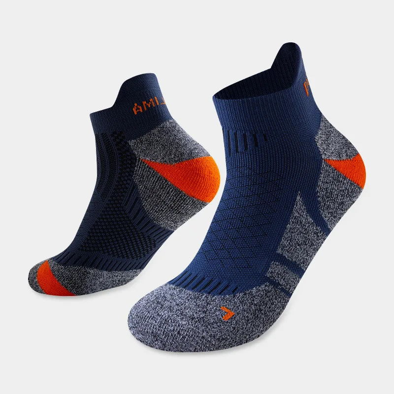 2025 Professional Marathon Running Sock Men Women Sports Fitness Thickened Cushioned Short Tube Low Cut Boat Ankle Socks