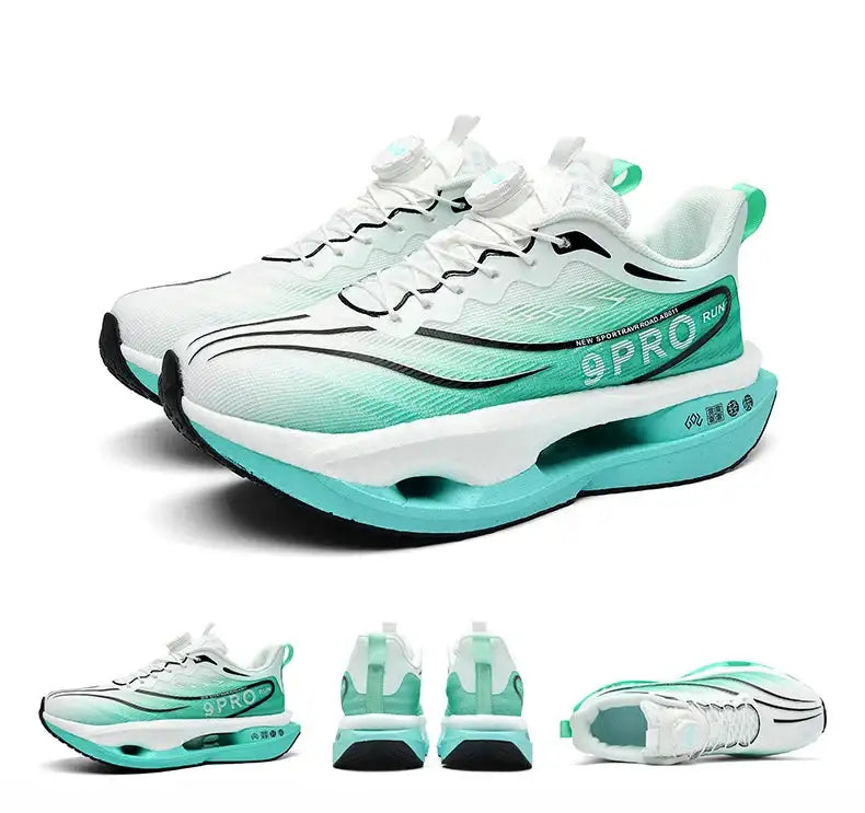 Speciality Carbon Plate Sports Running Shoes Marathon Air Cushion Men Breathable Lightweight Women Comfortable Nonskid Sneakers