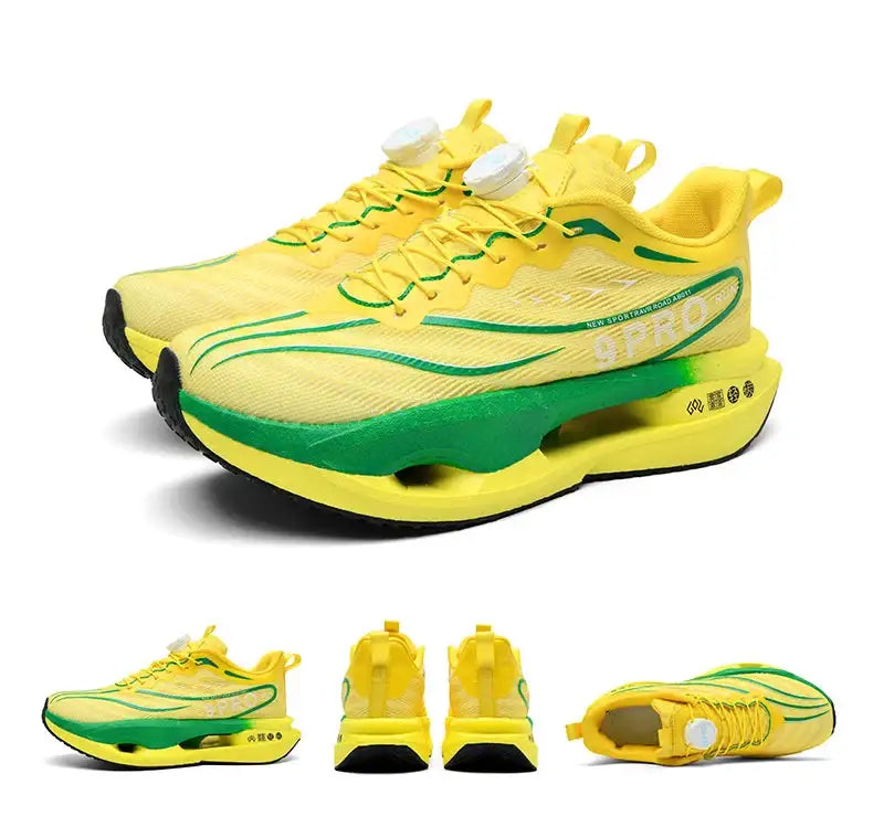 Speciality Carbon Plate Sports Running Shoes Marathon Air Cushion Men Breathable Lightweight Women Comfortable Nonskid Sneakers