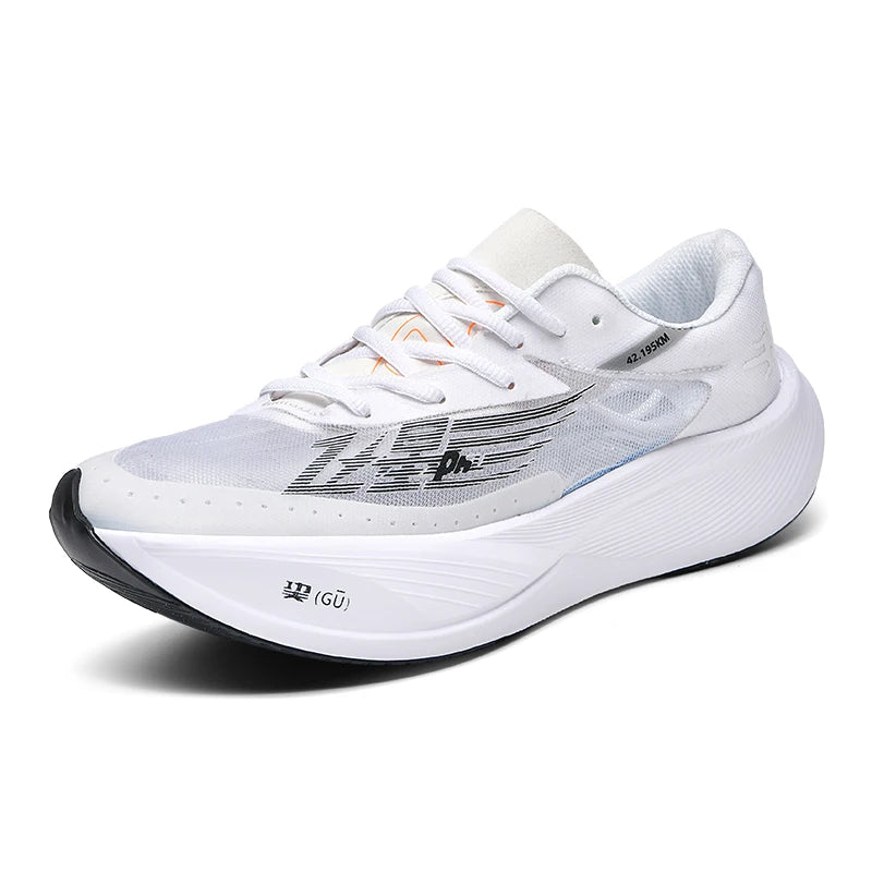 Homens confortáveis malha respirável tênis ultra-leve placa de carbono tênis feminino maratona sapatos de corrida sapato de treinamento de luxo