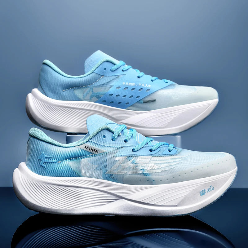Homens confortáveis malha respirável tênis ultra-leve placa de carbono tênis feminino maratona sapatos de corrida sapato de treinamento de luxo