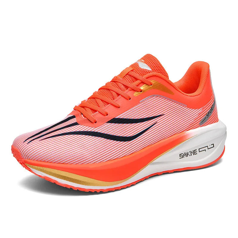 Carbon Plate Athletic Shoes 2025 New Release Unisex Shock-Absorbing Running Footwear for Fitness & Test Use