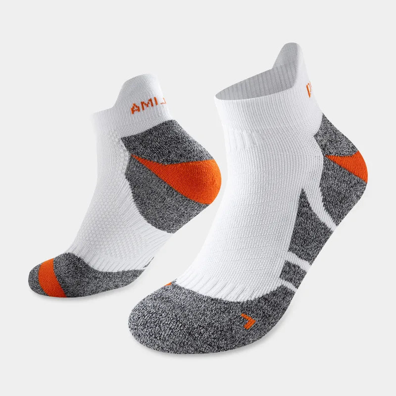 2025 Professional Marathon Running Sock Men Women Sports Fitness Thickened Cushioned Short Tube Low Cut Boat Ankle Socks
