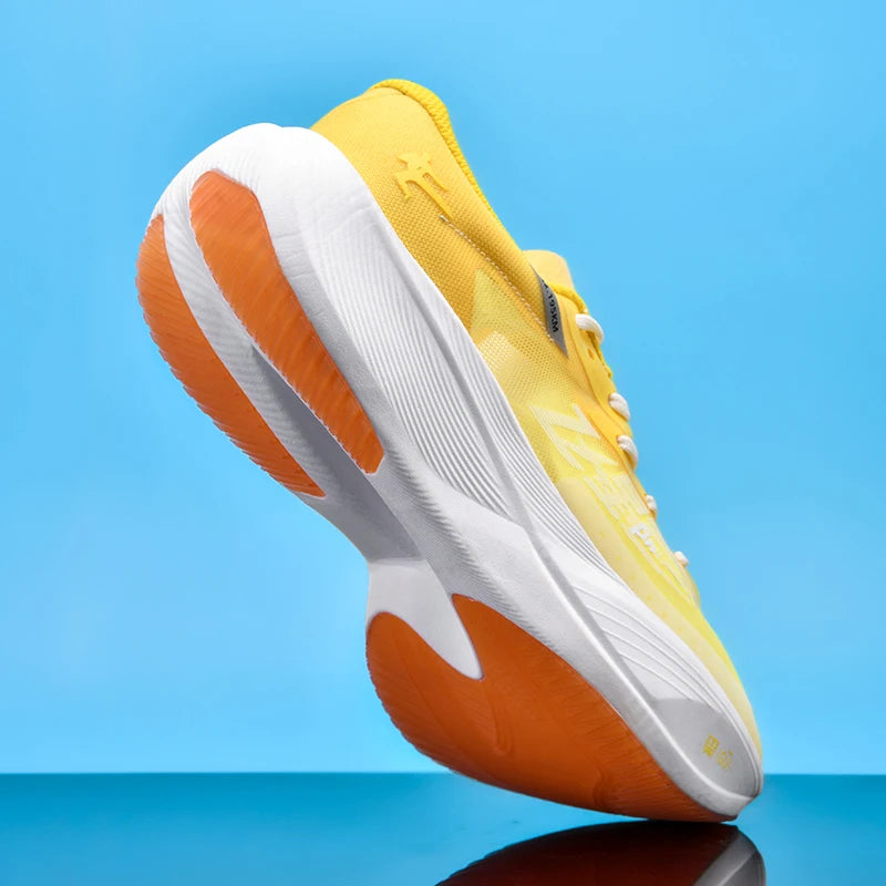 Homens confortáveis malha respirável tênis ultra-leve placa de carbono tênis feminino maratona sapatos de corrida sapato de treinamento de luxo