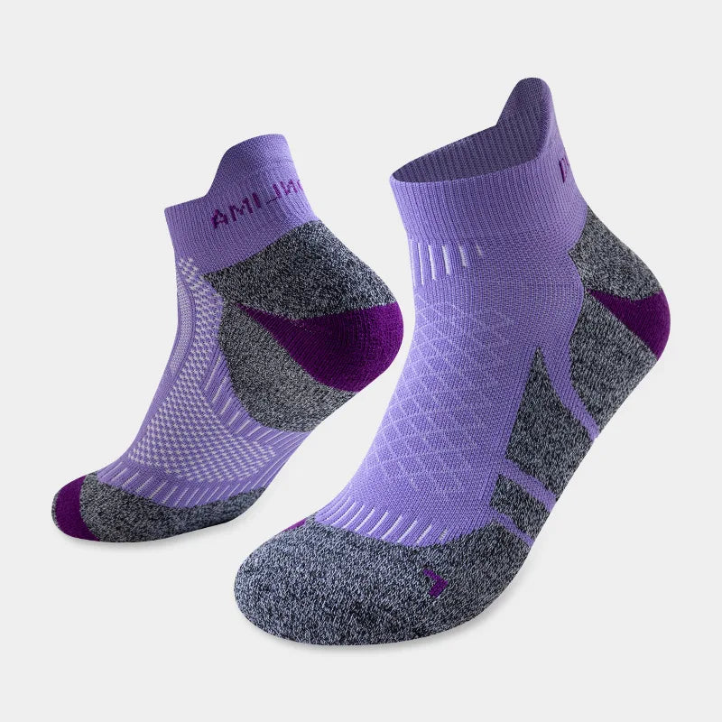 2025 Professional Marathon Running Sock Men Women Sports Fitness Thickened Cushioned Short Tube Low Cut Boat Ankle Socks
