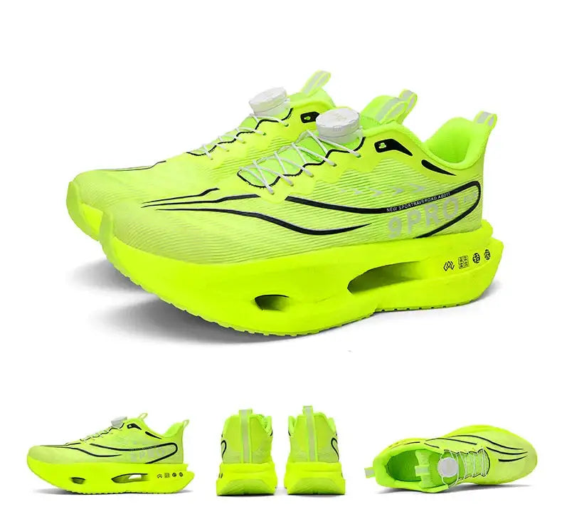 Speciality Carbon Plate Sports Running Shoes Marathon Air Cushion Men Breathable Lightweight Women Comfortable Nonskid Sneakers